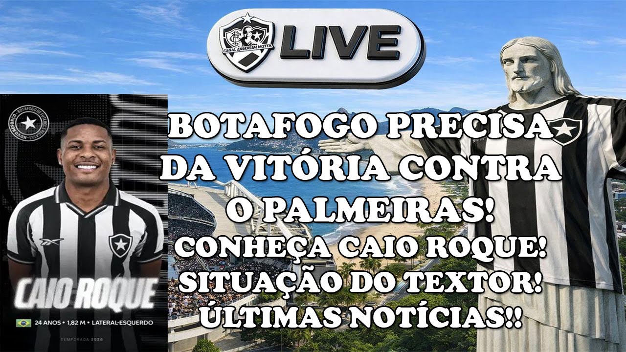 LIVE ALVNEGRA RAIZ - VITÓRIA É FUNDAMENTAL AMANHÃ!CONHEÇA CAIO ROQUE!TEXTOR!ÚLTIMAS NOTÍCIAS!