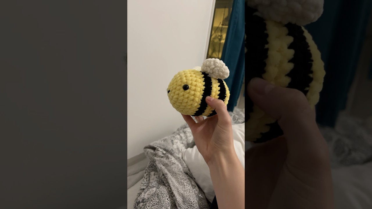 Crochet a bee with me! #amigurumi #crocheting #handmade #bee