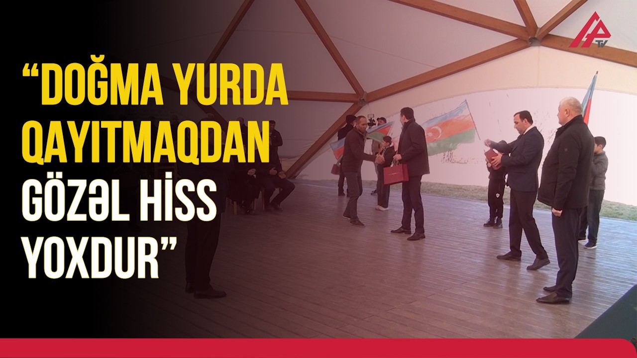 Doğma Xocalıya qayıdan sakinlərə mənzillərin açarları təqdim edilib | APA TV