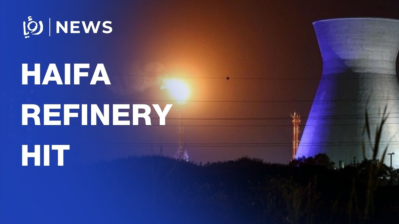 ‘Israeli’ oil refinery in Haifa hit after Iran missiles launched