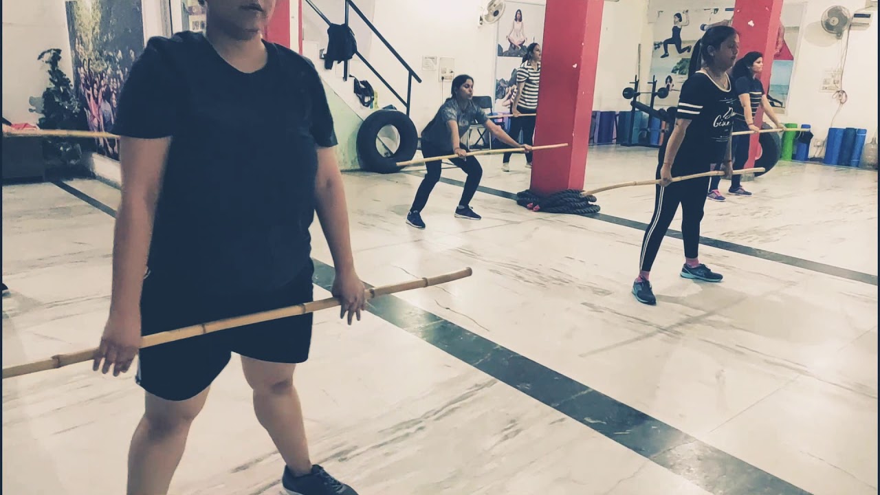 Bamboo stick workout