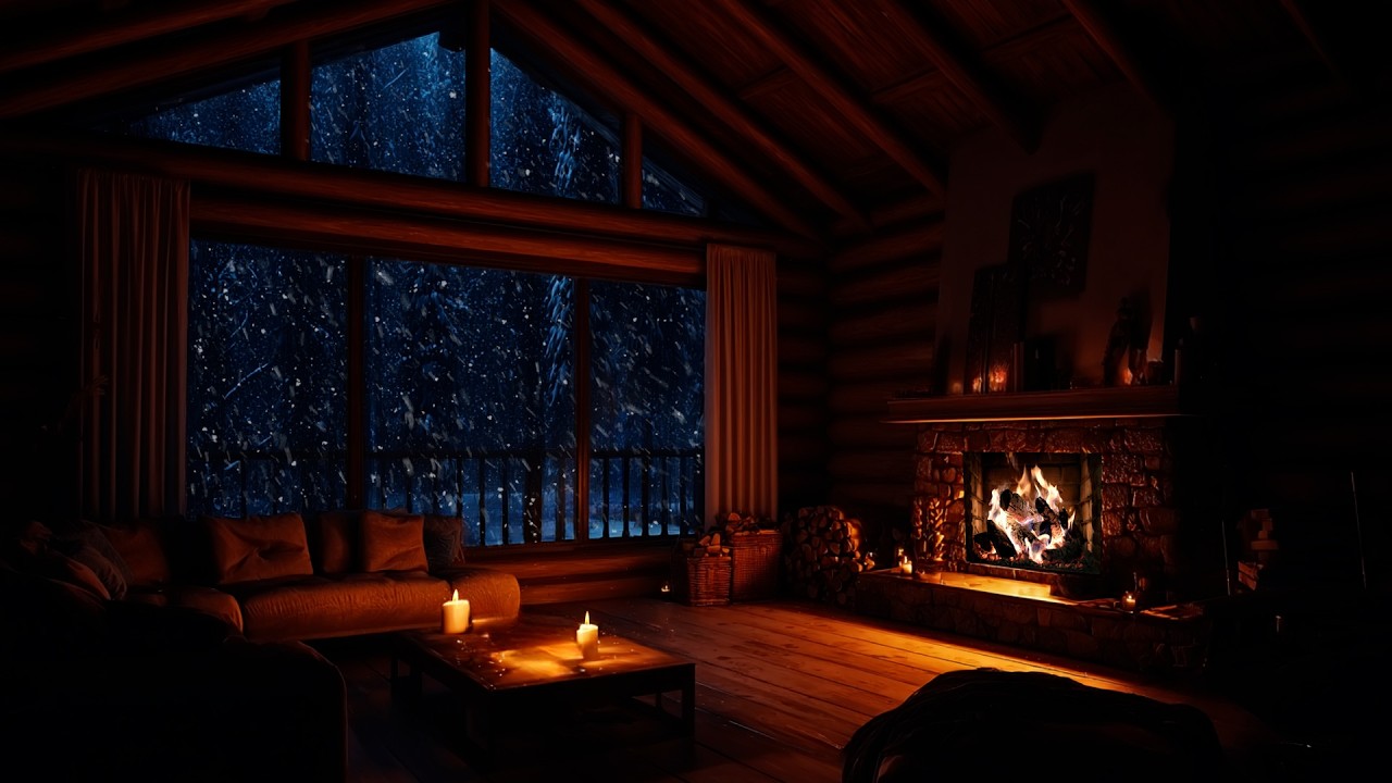 ❄️ Snowy Night Piano Therapy | Warm, Soothing Sounds to Relax, Heal Stress and Sleep Better