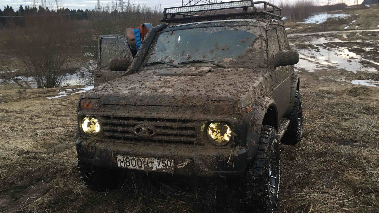 ГРЯЗЕМЕС, утопили шниву, сломали полуось!