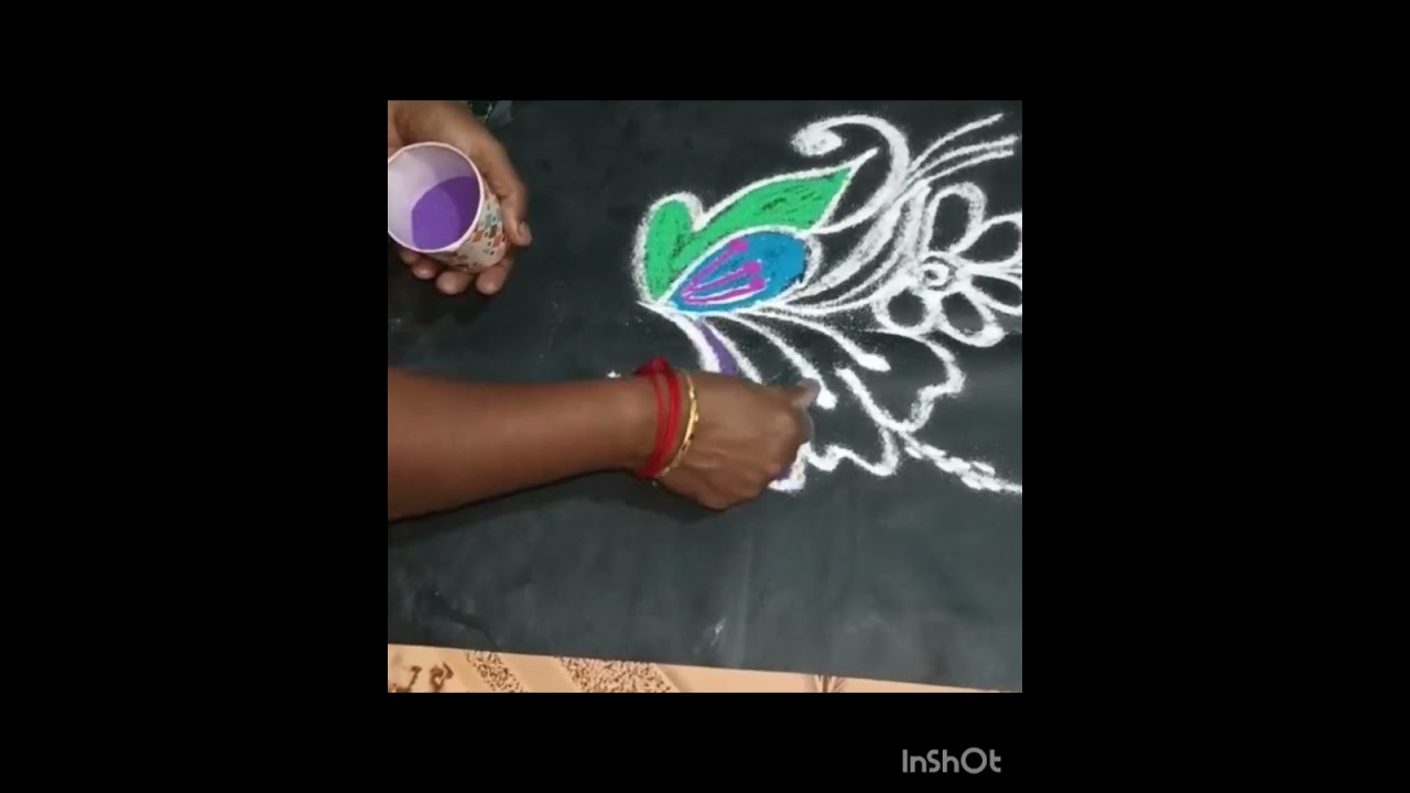 இரண்டு கலர்# கோலங்கள்# #பியூட்டிஃபுல்# கோலங்கள் வீடியோ# யூடியூப்# கோலம்# ரங்கோலி# பூ கோலம் #