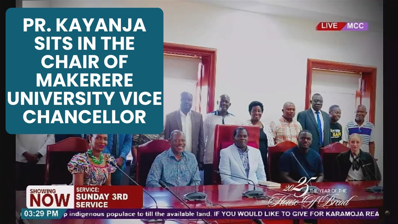 Pr. Kayanja Sits in the Chair of Makerere University Vice Chancellor