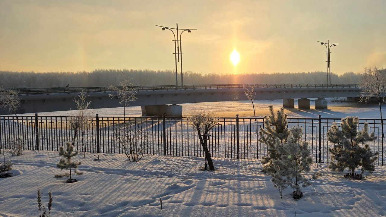 Утренняя зимняя прогулка 