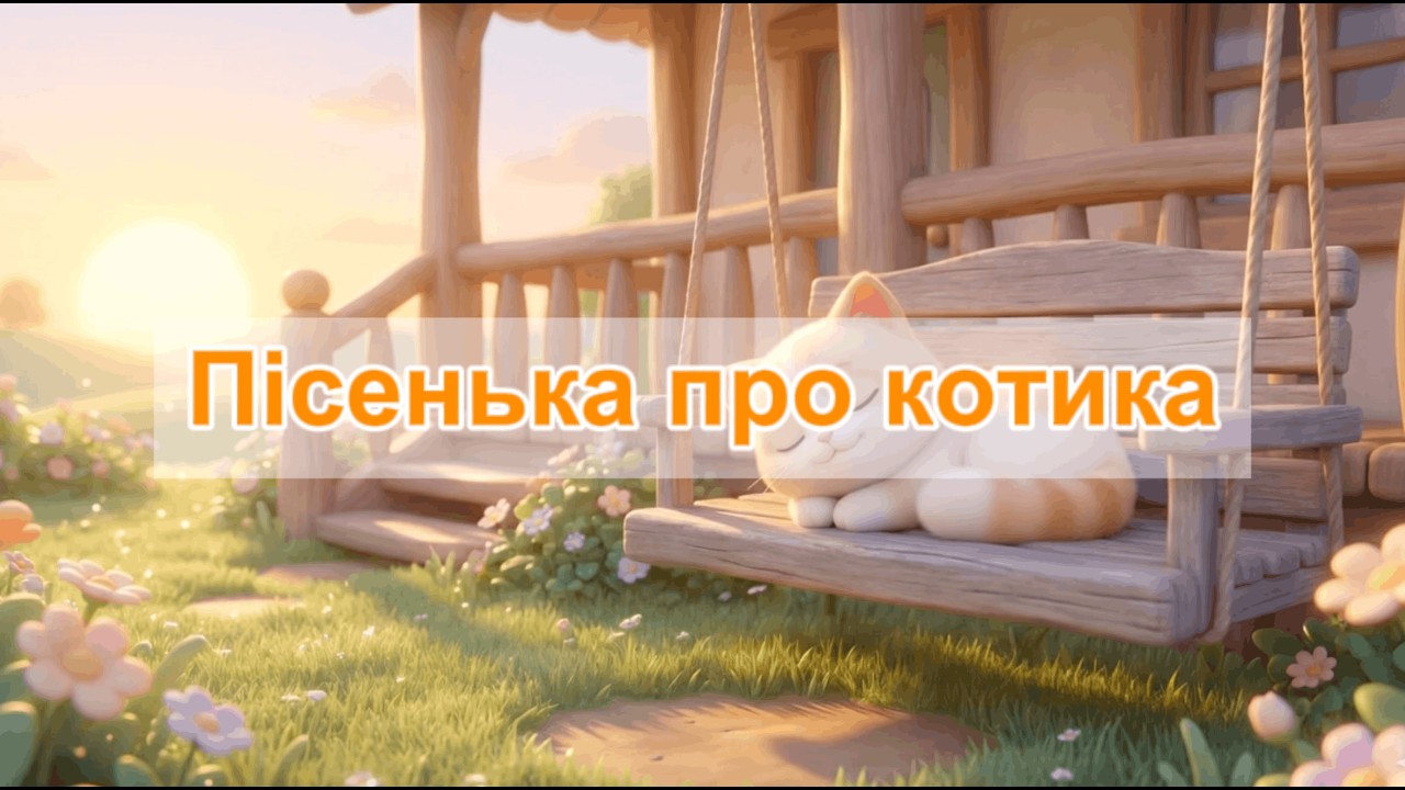 Пісенька про котика | Дитяча пісня українською