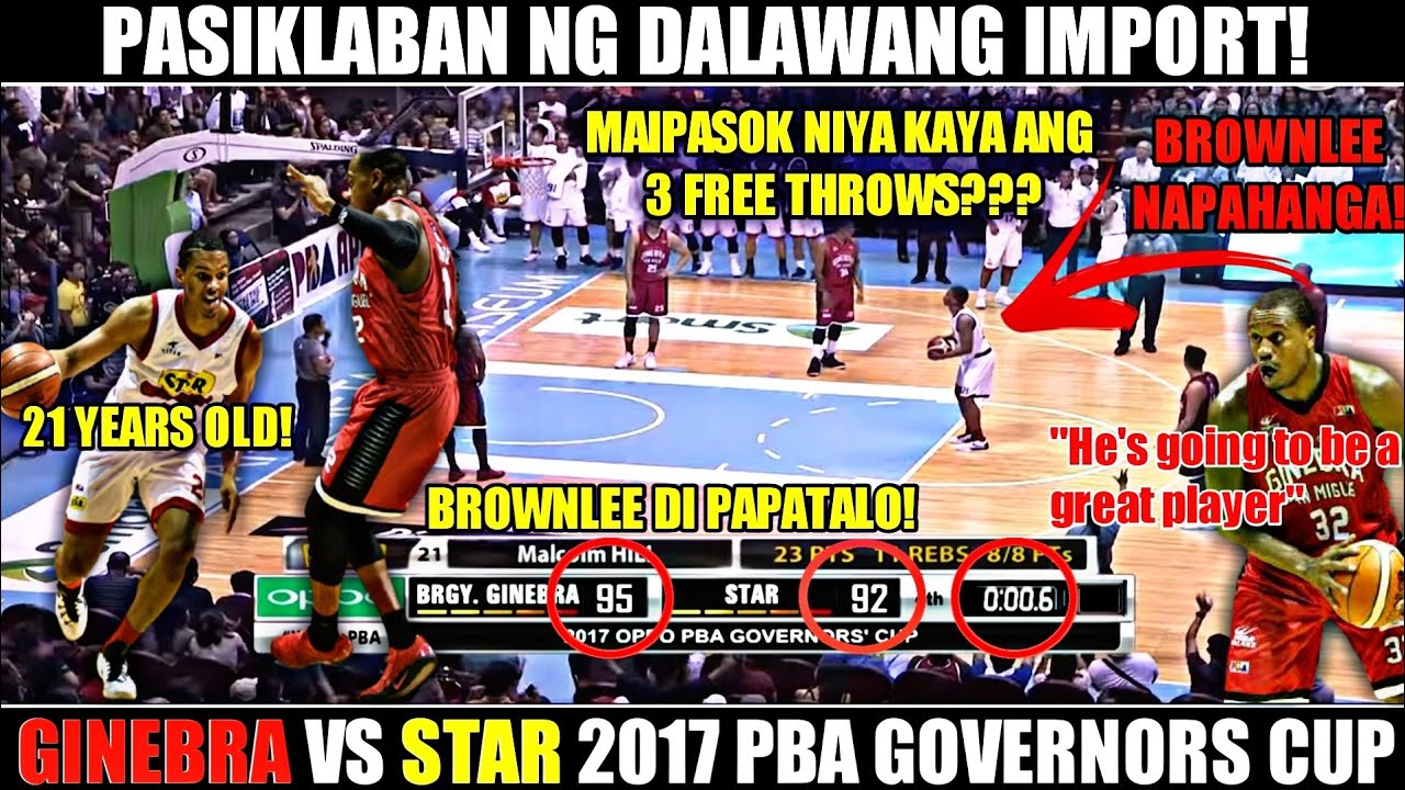 PASIKLABAN NG 2 IMPORT! | Justin Brownlee vs Malcolm Hill | Manila Clasico 2017 PBA Governors Cup