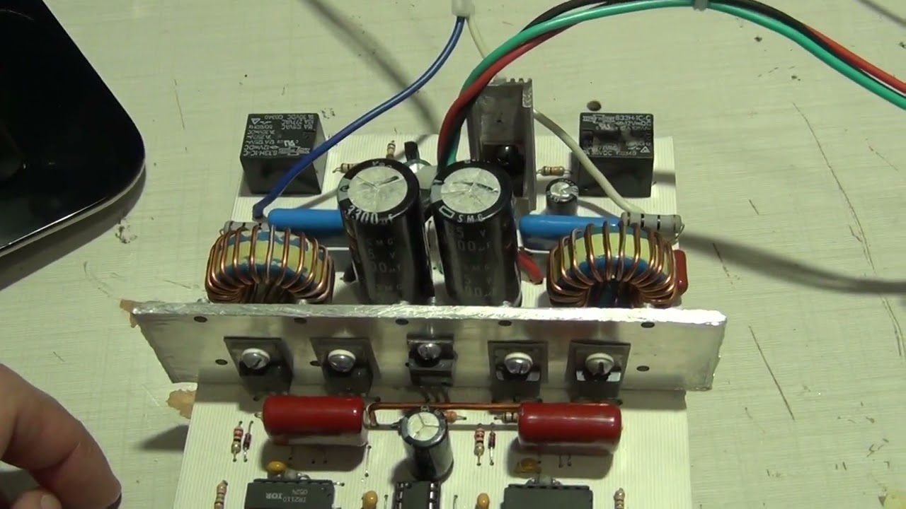 Classe D IRS900 stereo + tonal + proteção DC, video cortado por causa de direitos autorais