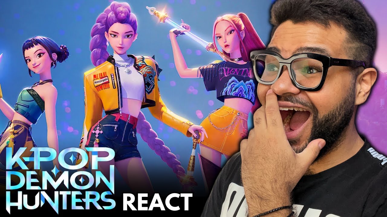 VIREI FÃ DAS HUNTR/X! REAGINDO A “GUERREIRAS DO K-POP” | FILME REACT