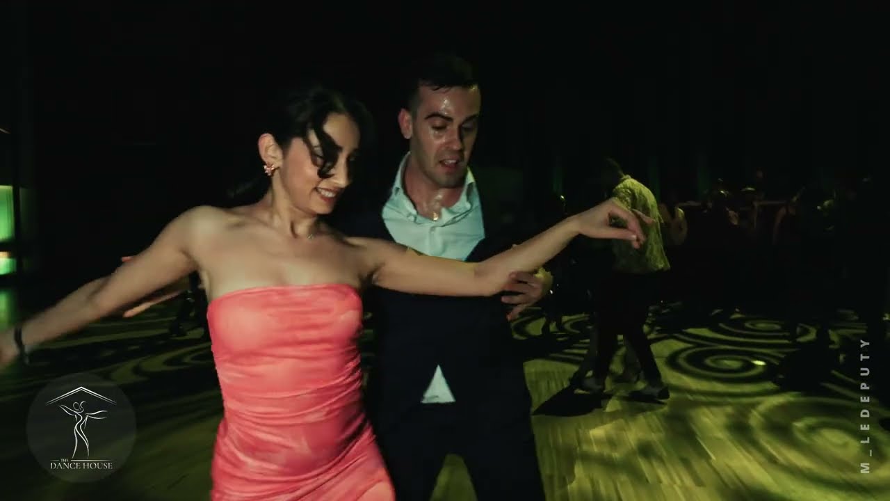 Salsa Social Dancing in Budapest - Jorge and Ece