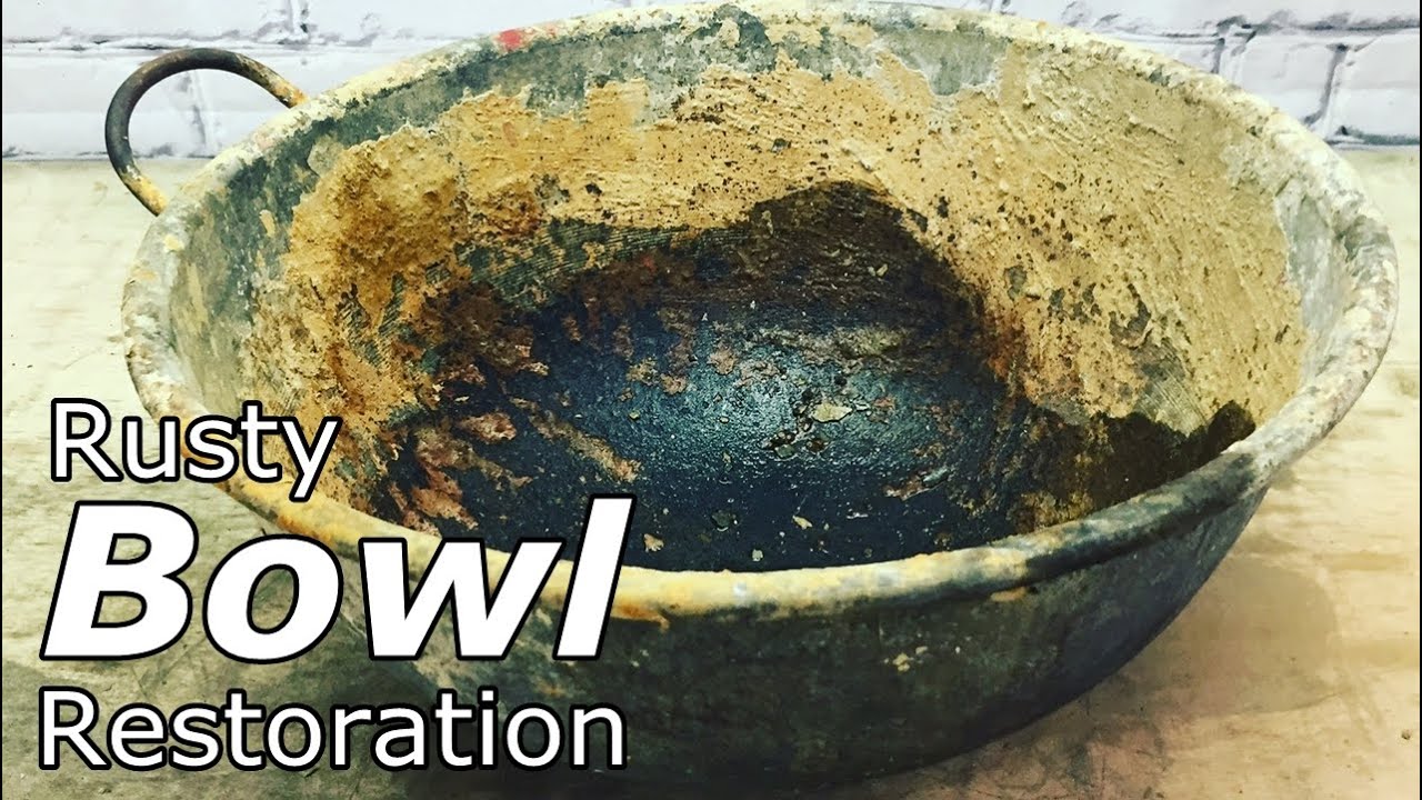 Restoration of Rusty Bowl - Difficult Restoration