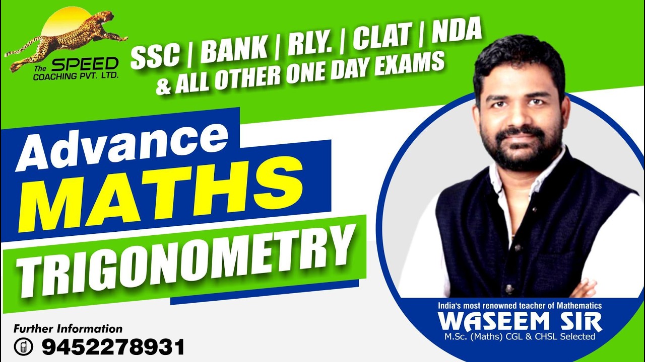 03-Trigonometry in English Medium By Waseem Sir For All Govt.Exams