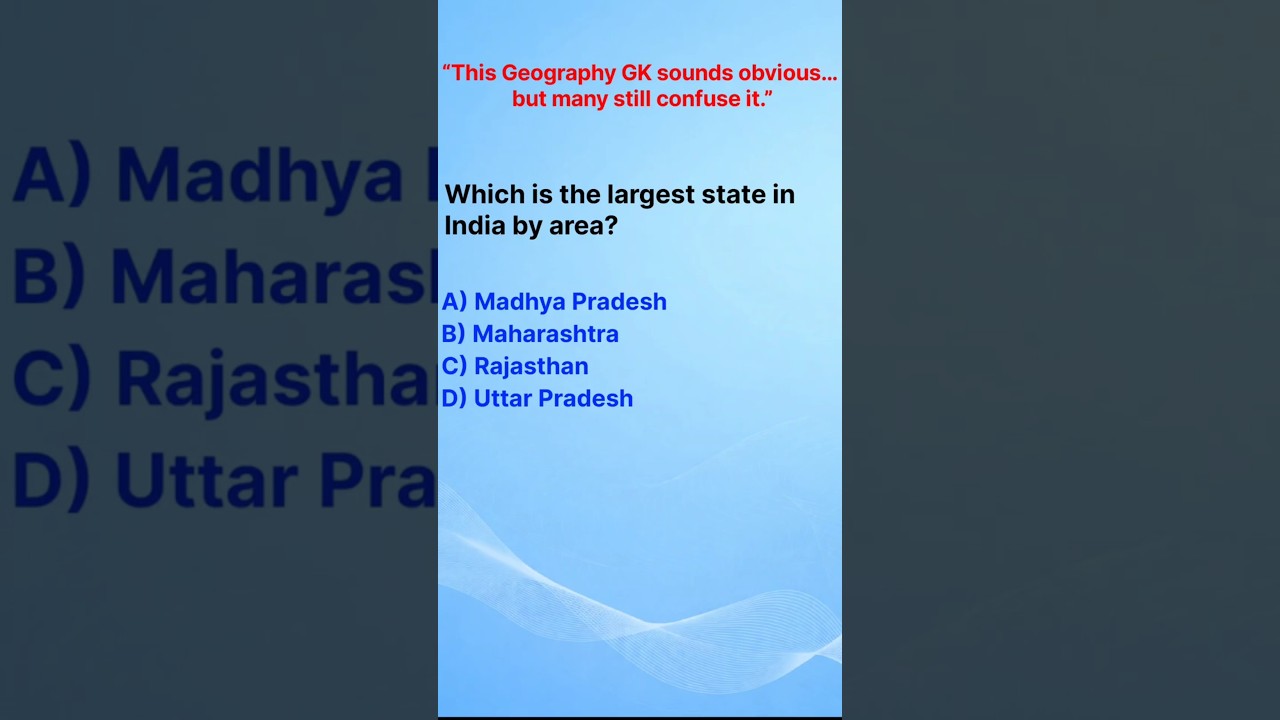 👉 Geography GK Confusion Question for SSC GD