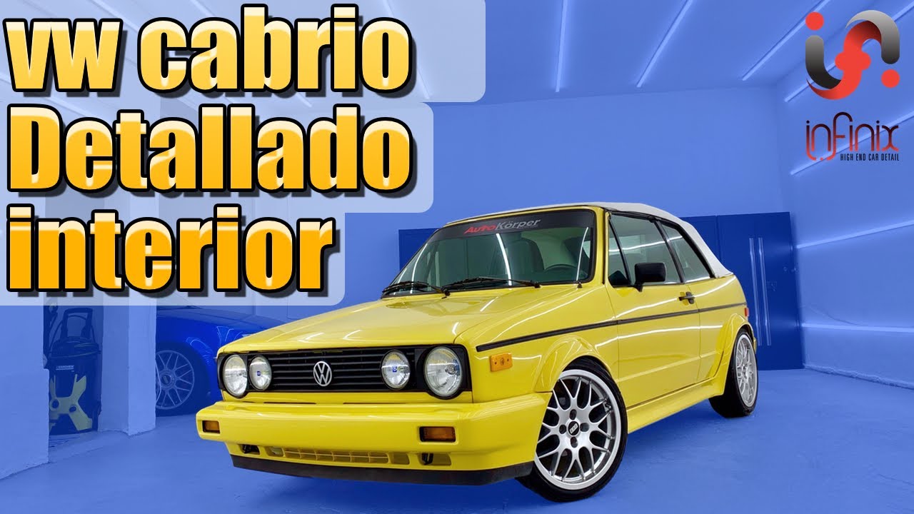 VW GOLF MK1 CABRIOLET YELLOW | DETALLANDO JOYAS #2