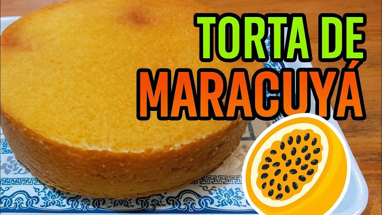 BIZCOCHO de MARACUYA al estilo de casa, con ingredientes simples.