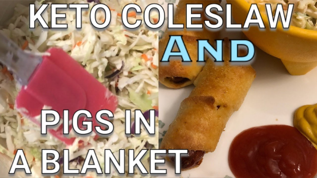 EASY KETO COLESLAW | KETO PIGS IN A SNUGGIE