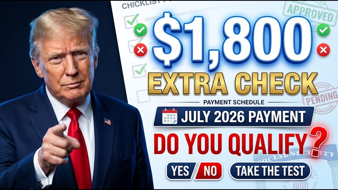$1,800 EXTRA Check Coming in July 2026 &mdash; Do You Qualify? (Check NOW)