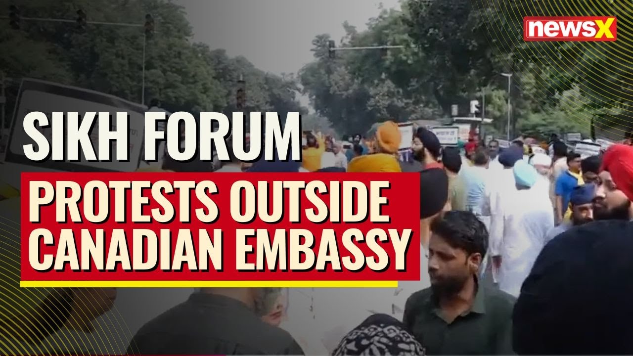 Canada Hindu Temple Attack | Sikh Forum Protests Outside Canadian Embassy | NewsX