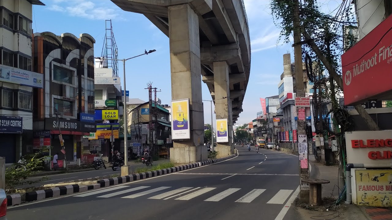 Walking tour around Kochi vyttila, Kochi city, kerala,India2020Hd