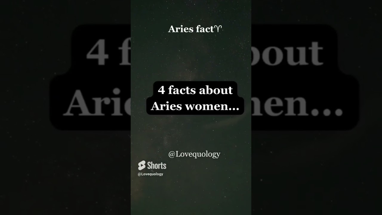 4 facts about Aries women... #shorts #psychologyfacts #subscribe #girl #aries