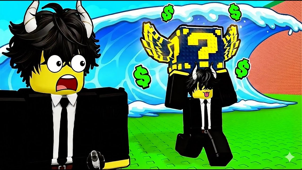 ROBLOX ESCAPE TSUNAMI FOR LUCKY BLOCKS..