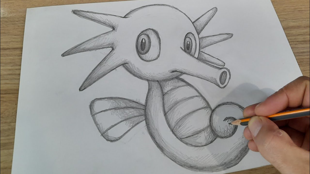 COMO DESENHAR o POKEMON HORSEA