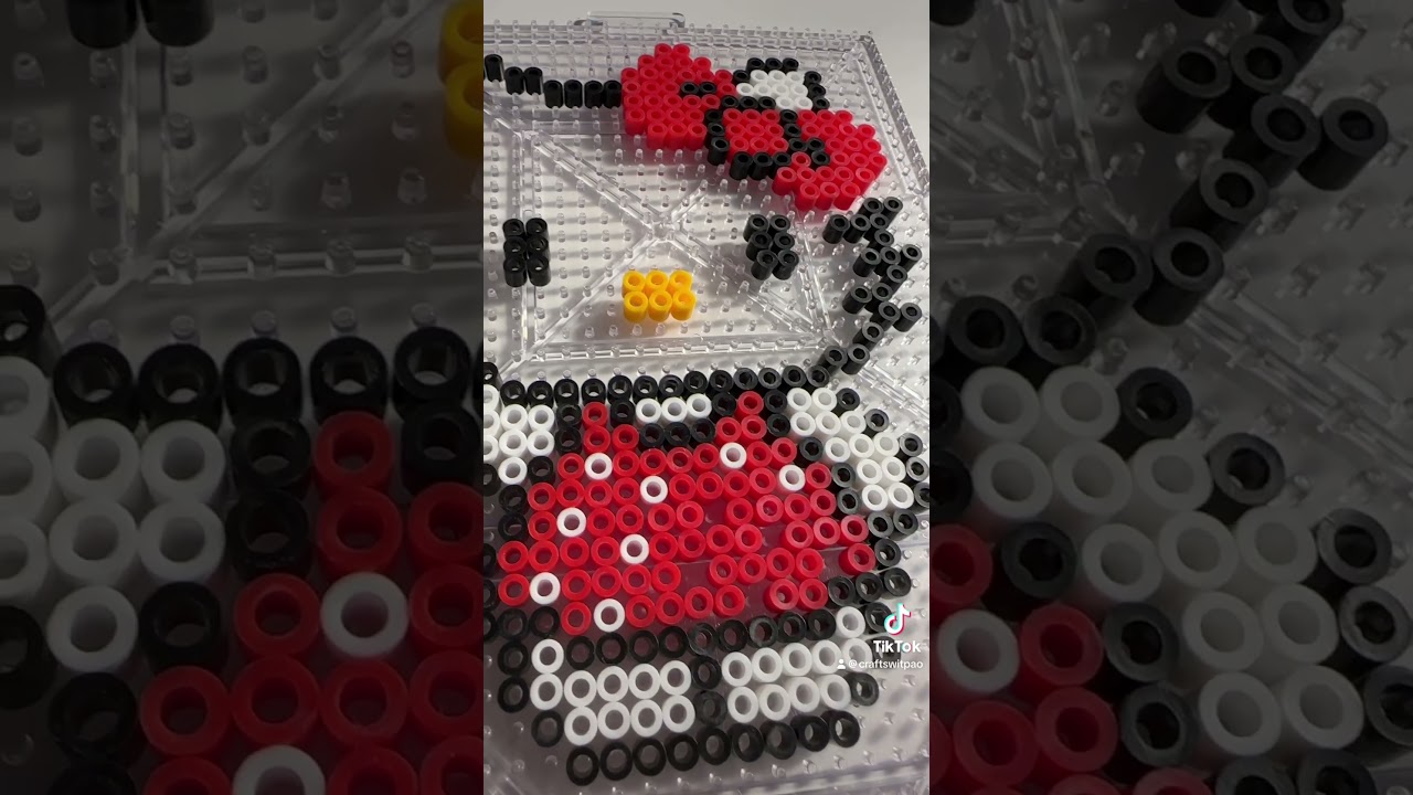 Hello Kitty Perler Bead Art 