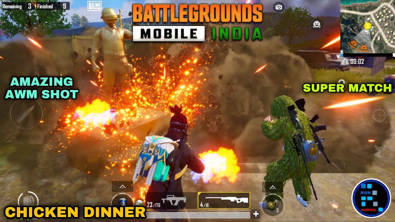 BGMI | SUPER AMAZING AWM SHOT CHICKEN DINNER