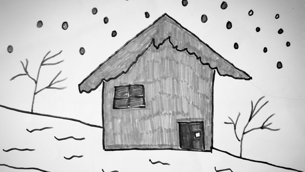 Nature & Winter drawing 