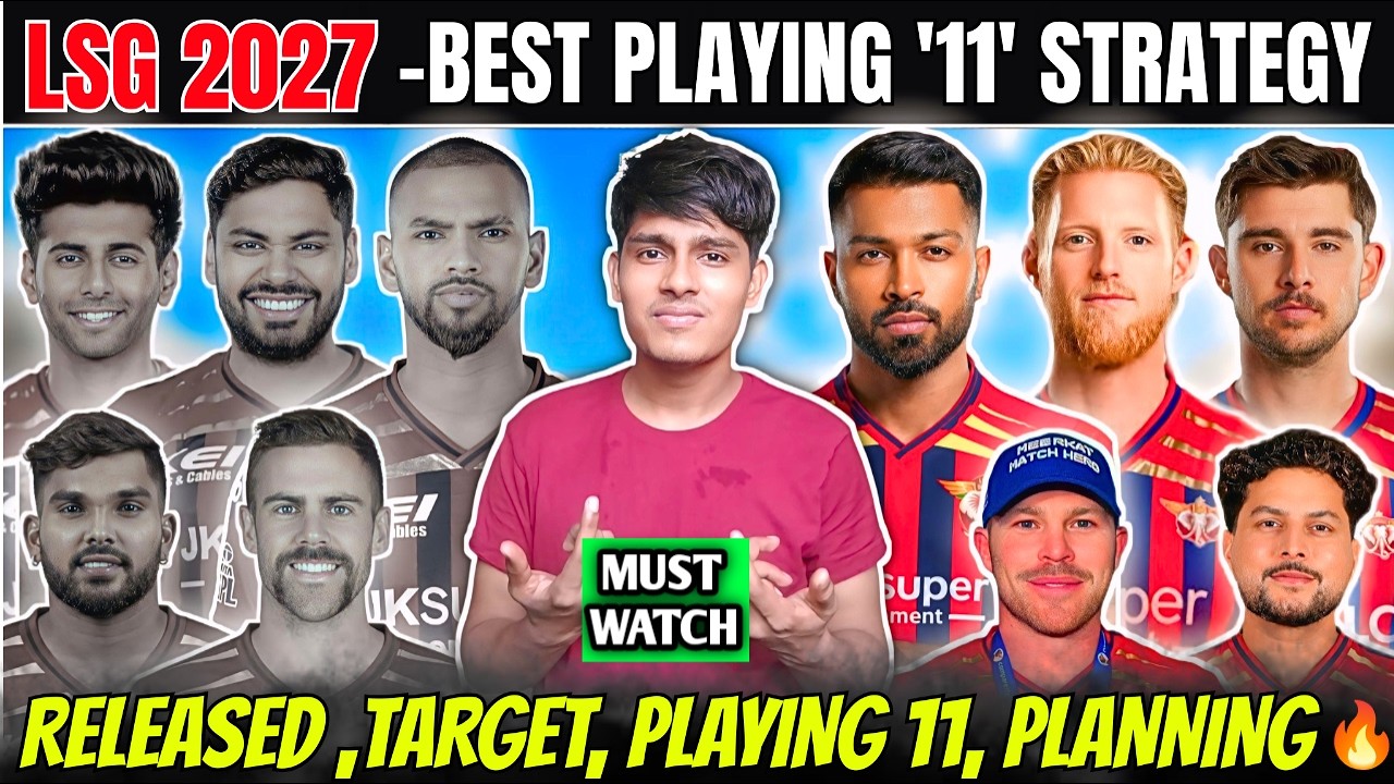LSG IPL 2027 : LSG's Strongest Playing 'XI', Targeted & Released Players List🔥| LSG Strategy 2027 |