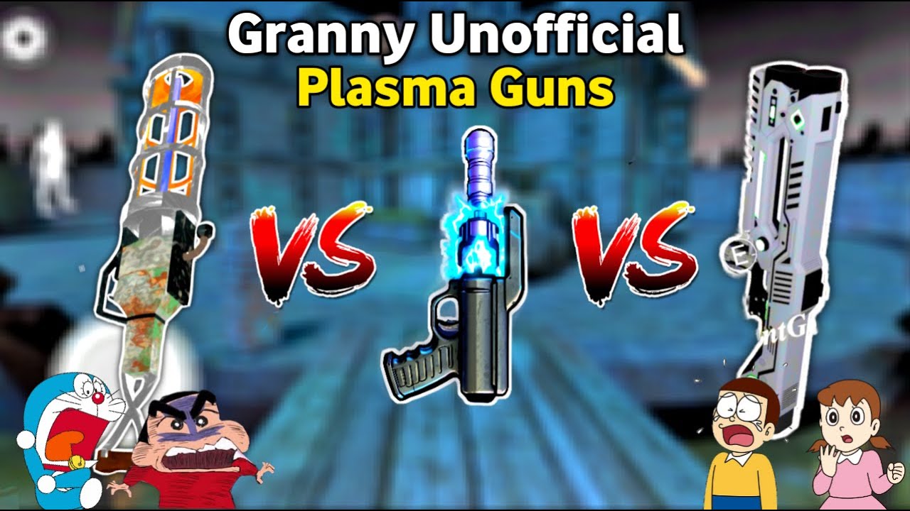 All New Plasma Guns In All Granny chapters With Shinchan and Nobita