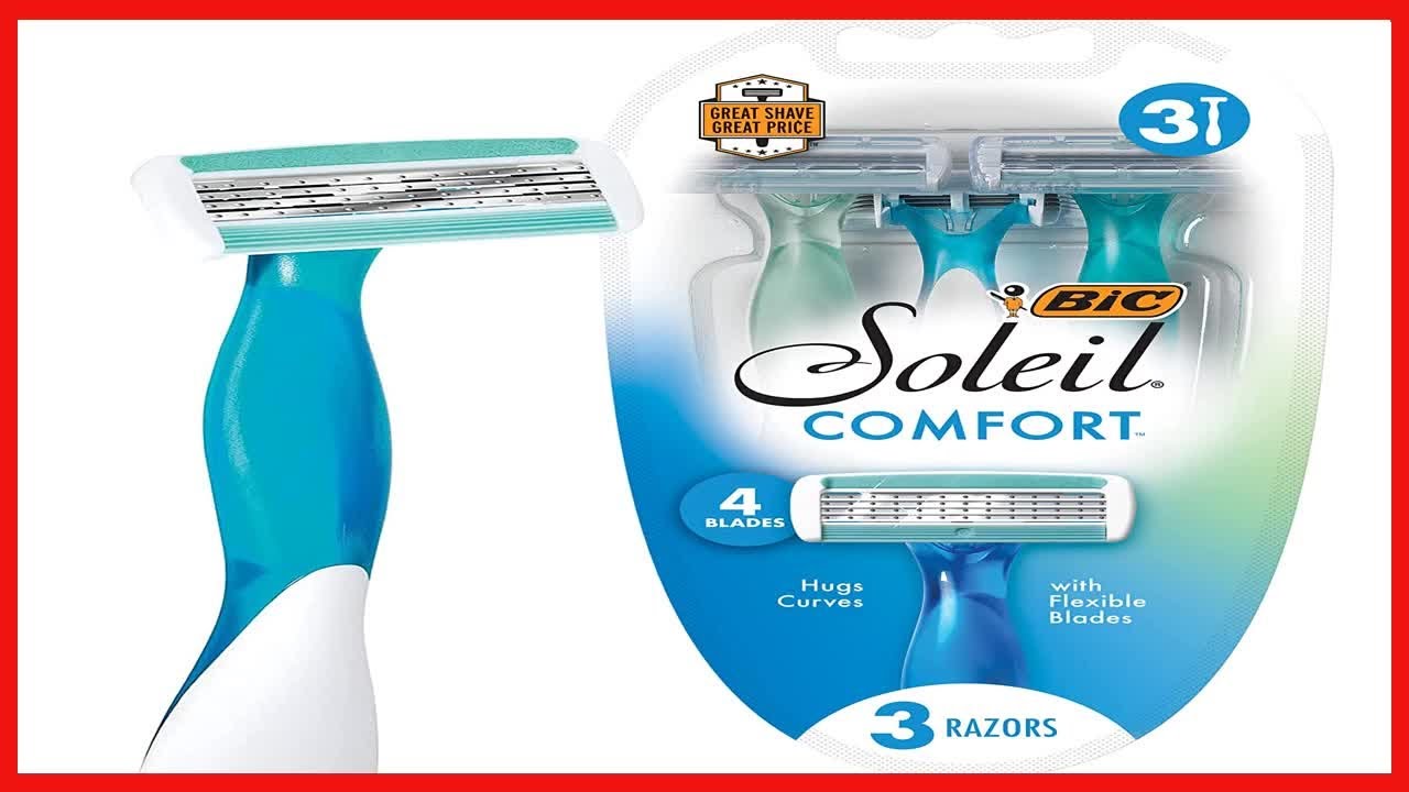 Great product -  BIC Soleil Comfort 4-Blade Disposable Razors for Women Sensitive Skin Razor for a S