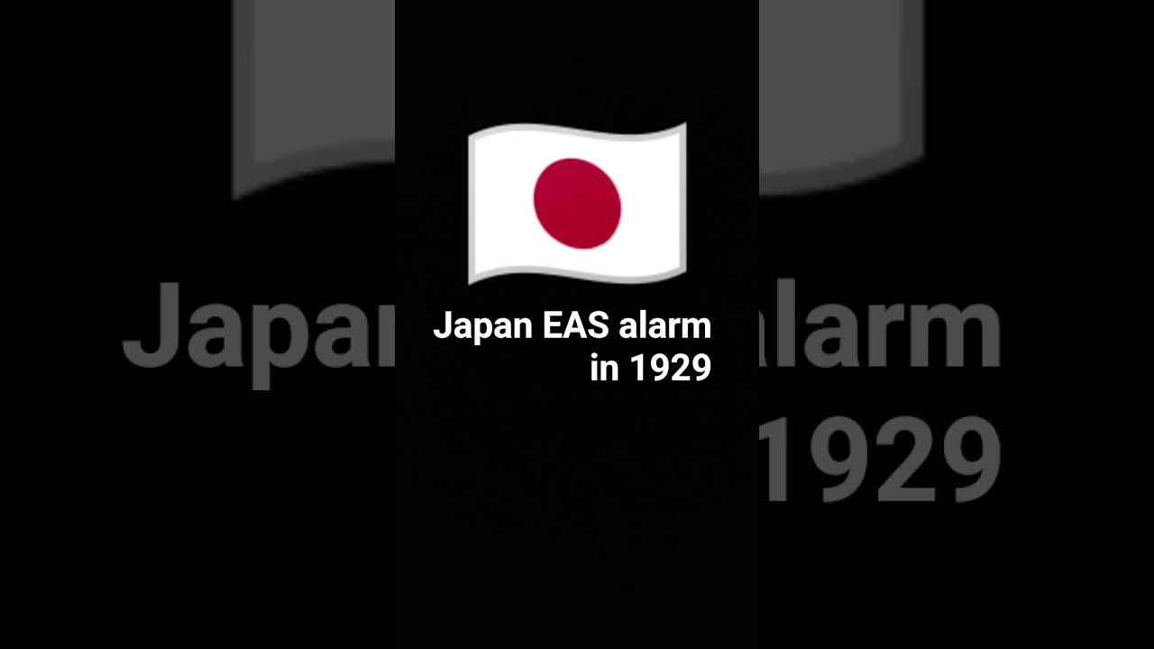 Japan EAS alarm in 1929