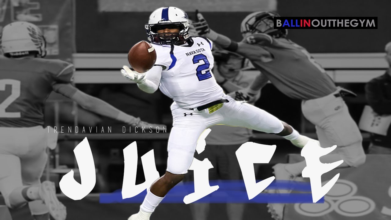 Best Receiving Season EVER: Tren'Davian Dickson in Juice (2014 Football Highlights)