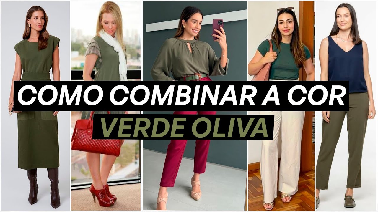 Como combinar a cor verde oliva