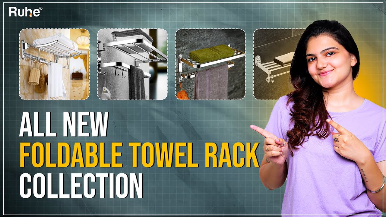Upgrade Your Home with a Modern Foldable Towel Rack | Bathroom Accessories | Ruhe