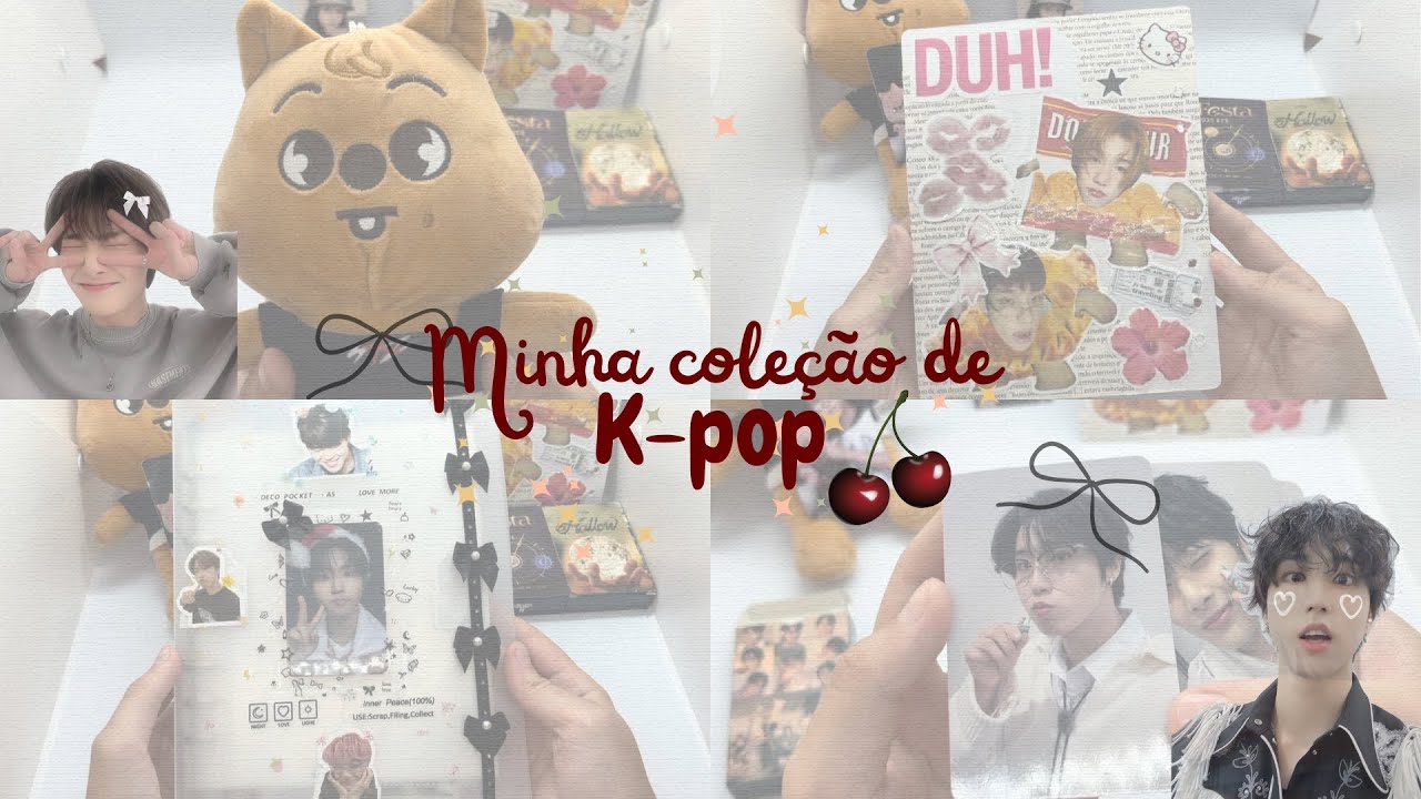Mostrando minha coleção de K-pop 🍒 (sendo colecionadora iniciante) 