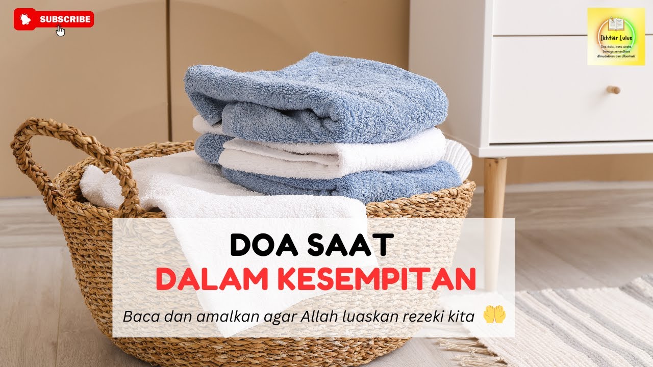 DOA DALAM KESEMPITAN | DOA AGAR ALLAH LUASKAN REZEKI | DOA PELUNAS UTANG