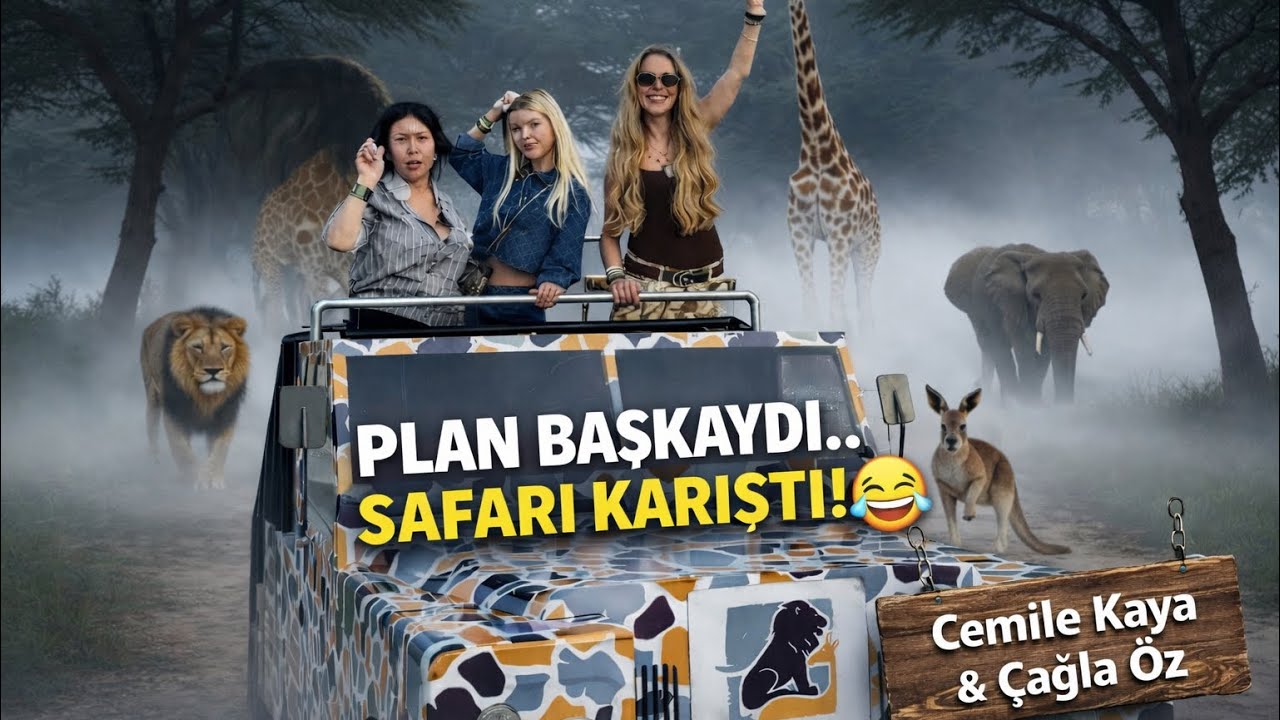 Cemile Kaya & Çağla Öz ile Safari Park Kaosu 😂 Safariye Gittik😱 Ama Böyle Olacağını Bilmiyorduk!