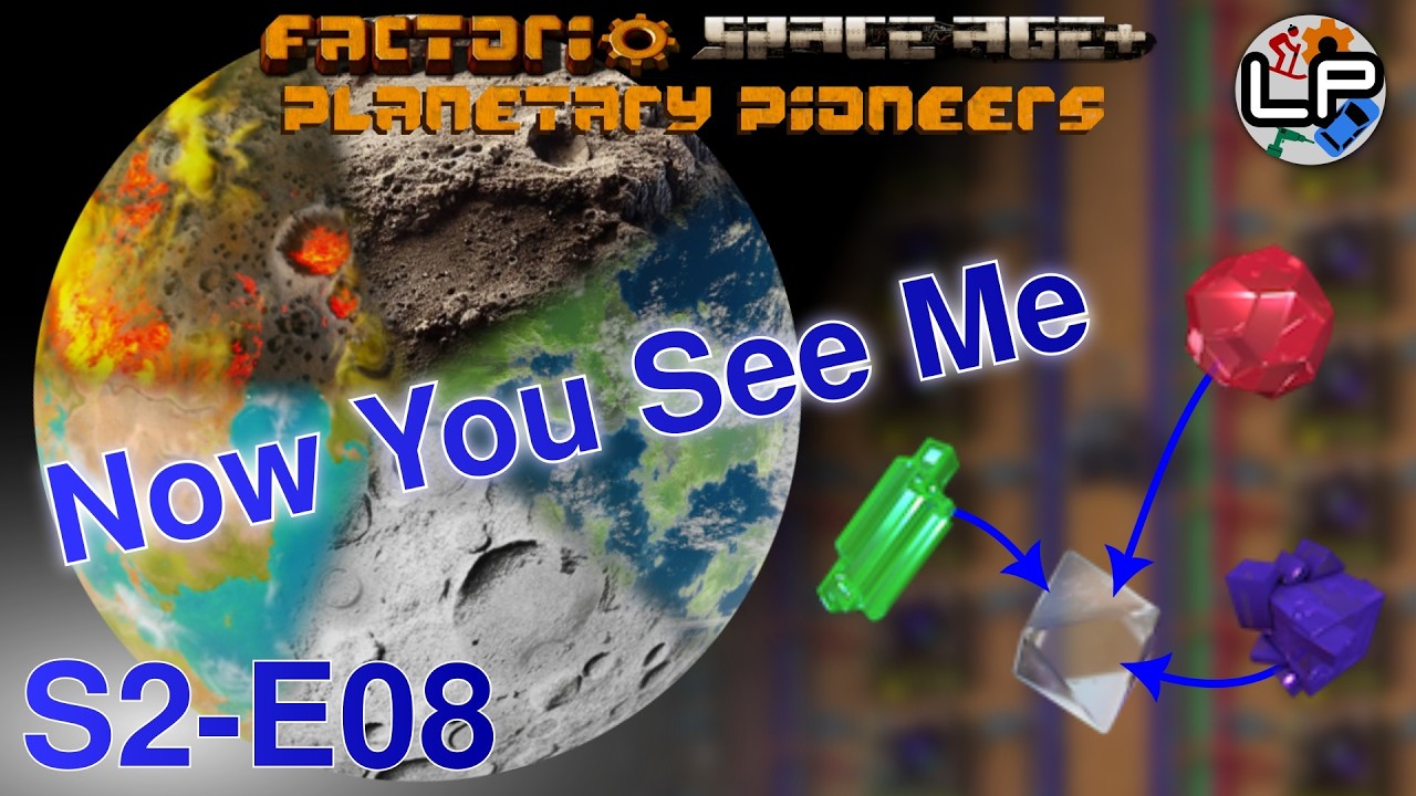 S2-E08 - Now You See Me - Laurence Plays Factorio: Planetary Pioneers