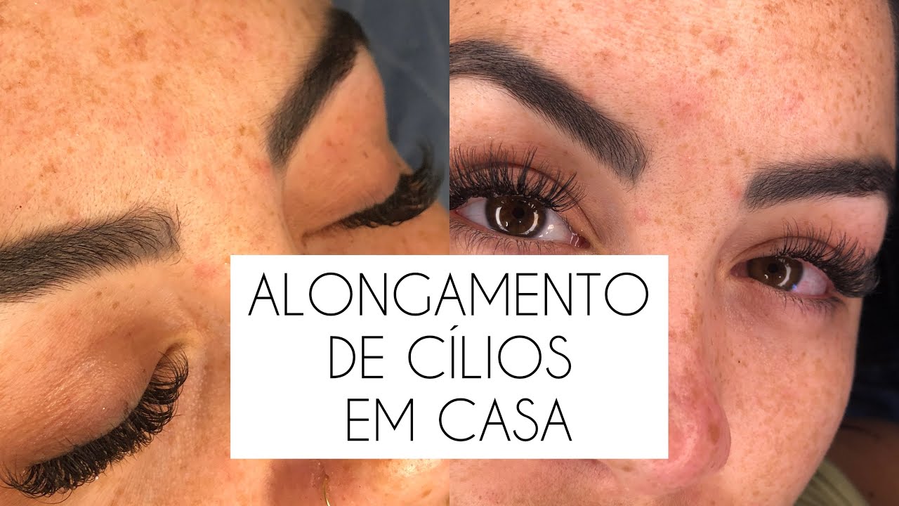 ALONGAMENTO DE CÍLIOS EM CASA
