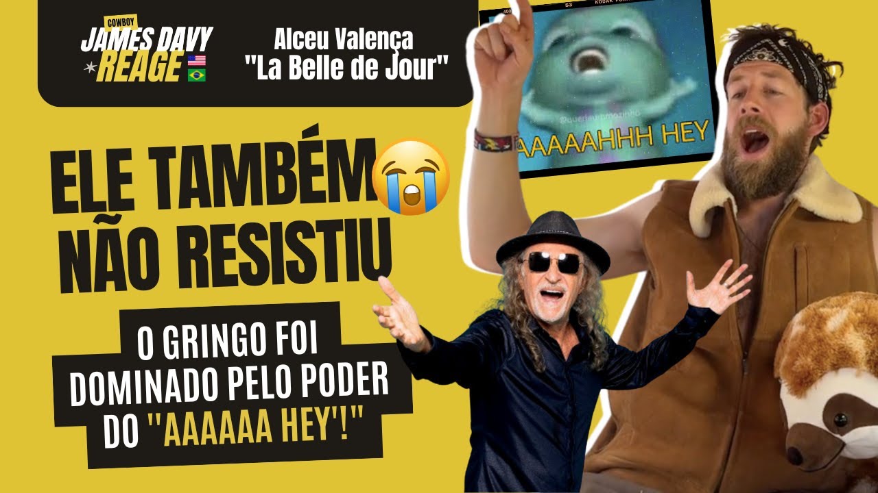 Cantor Gringo CHORA e se ARREPIA ao ouvir Alceu Valença -  La Belle De Jour - James Davy Reacts