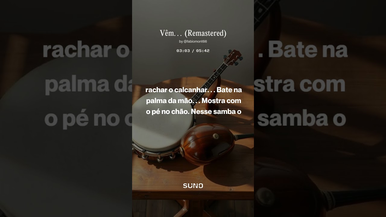 VÊM. . . - Album: LAÇOS - SUNO - Fabiomont66 - #fabiomont66@gmail.com 