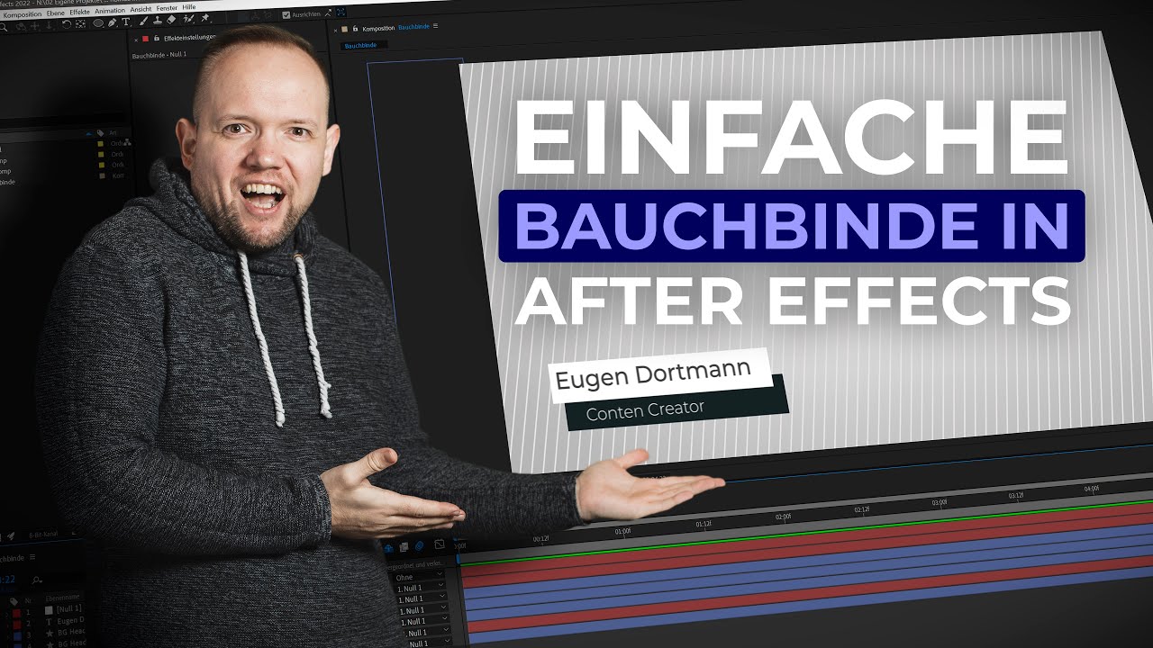 Einfache Bauchbinde f&uuml;r Anf&auml;nger | #AfterEffectsTutorial #20