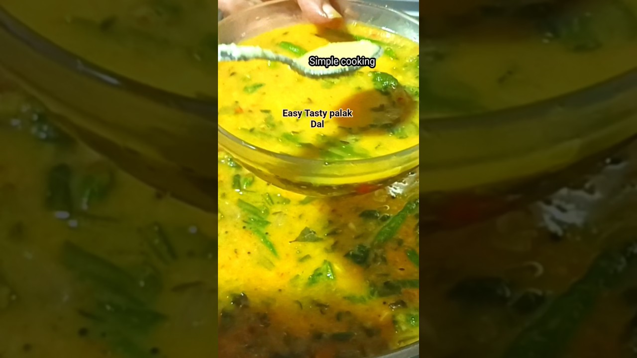 Healthy Easy Dal palak| #shorts #youtubeshorts #trending #viral #cooking