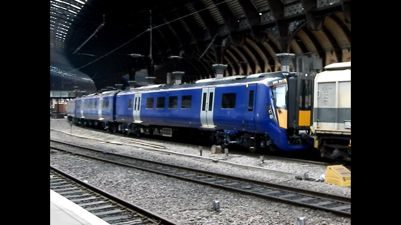 Class 385 Drag - 66748 & 717 Drag 385001 & 102 (6X80) while passing 66781 (4D08) @ York | 22/5/19