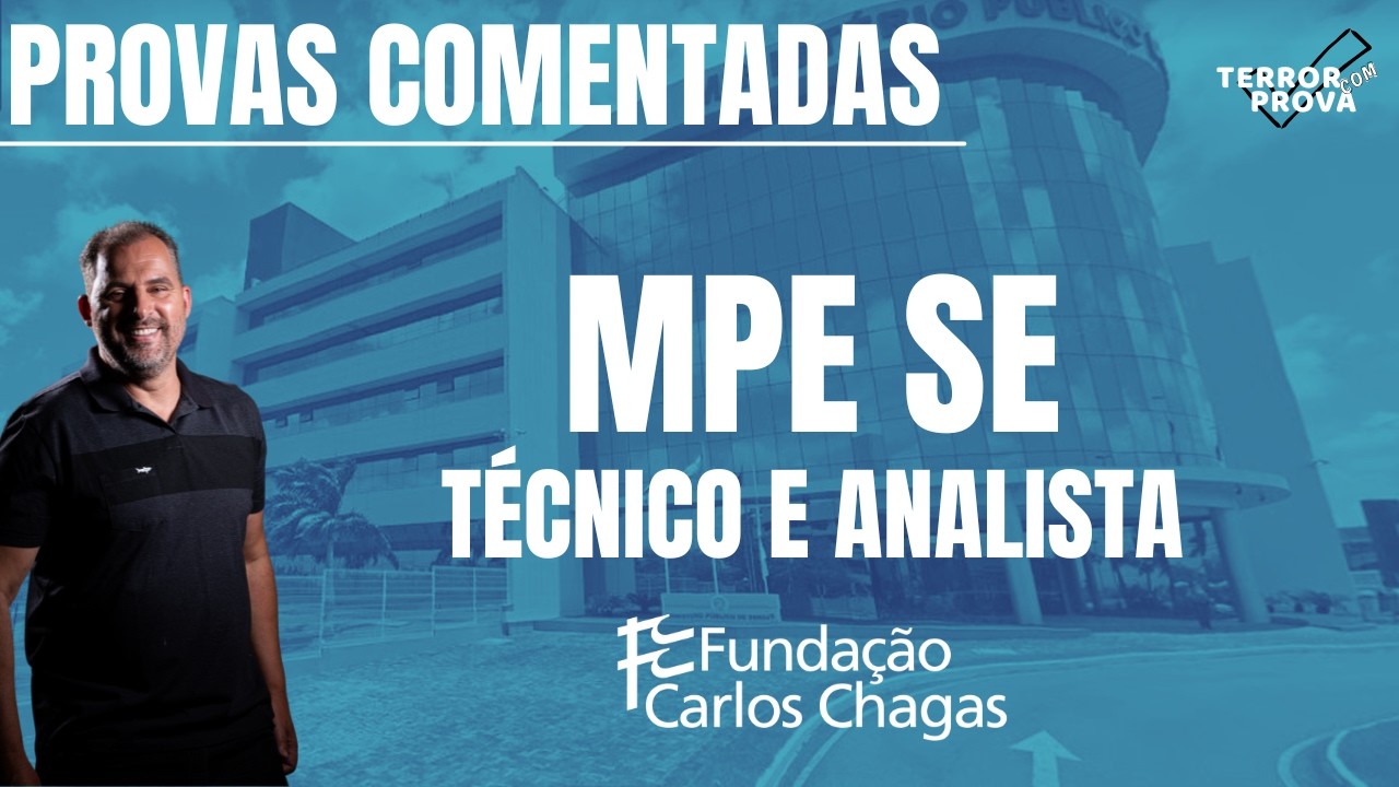 Português FCC / Provas comentadas MPE SE Técnico e Analista 2026