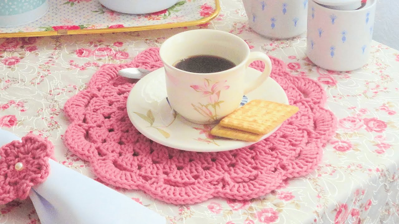 Sousplat de Crochê | Elizabeth Atelier Crochê #crochet #crocheting #croche