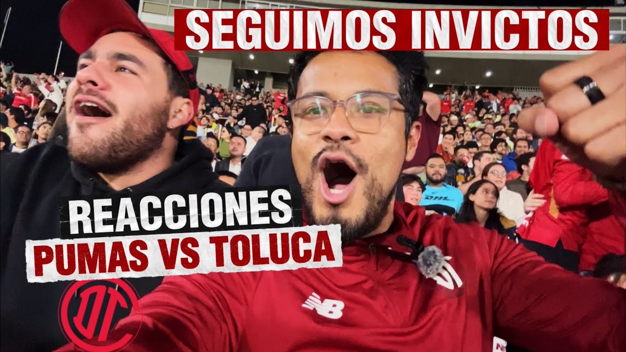 PUMAS VS TOLUCA  👹 REACCIONES EN EL ESTADIO C.U